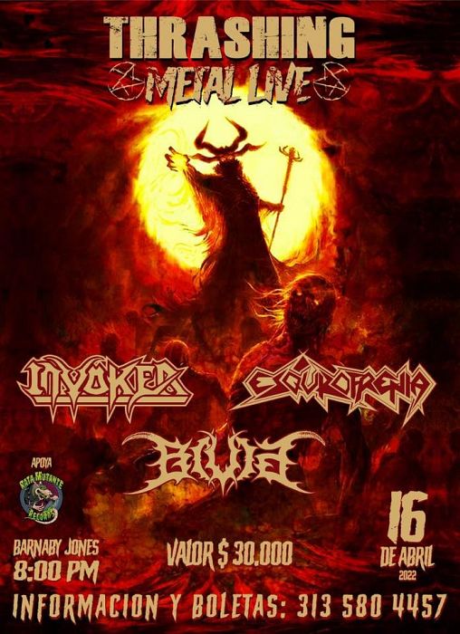 Evento Thrashing Metal Live|Conciertos, Festivales.
