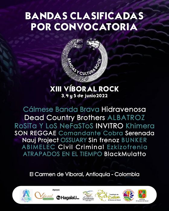Evento Viboral Rock|Conciertos, Festivales.